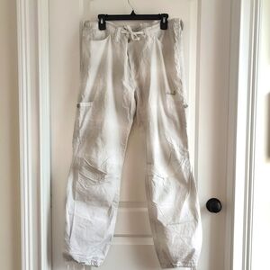 Authority White With Grey Pattern Cargo Pants NWOT